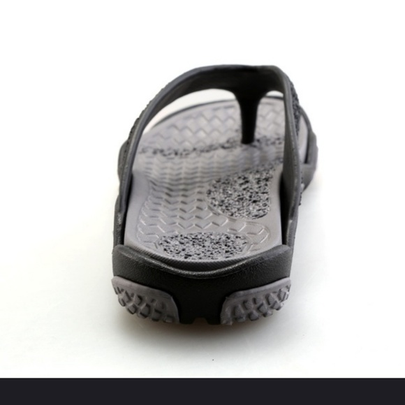 Flip-flops gray & black sandals - Picture 4 of 14